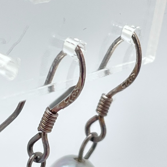 Sterling & Pearl Earrings! - Picture 4 of 4